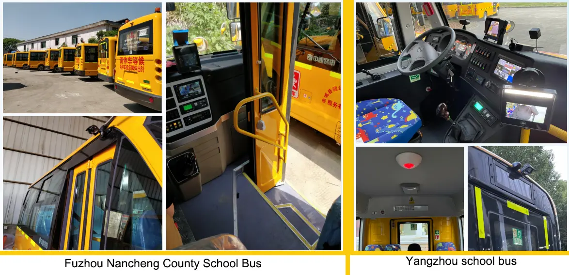 School bus camera system installation case