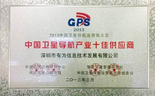 Youwei won the title of “China Satellite Navigation Supplier”