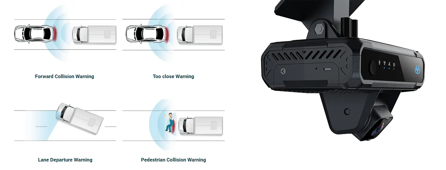 YUWEI Dash Cam with ADAS