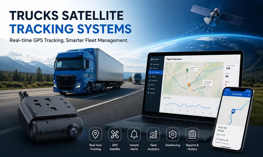 Satellite Tracking Systems for Trucks Fleet