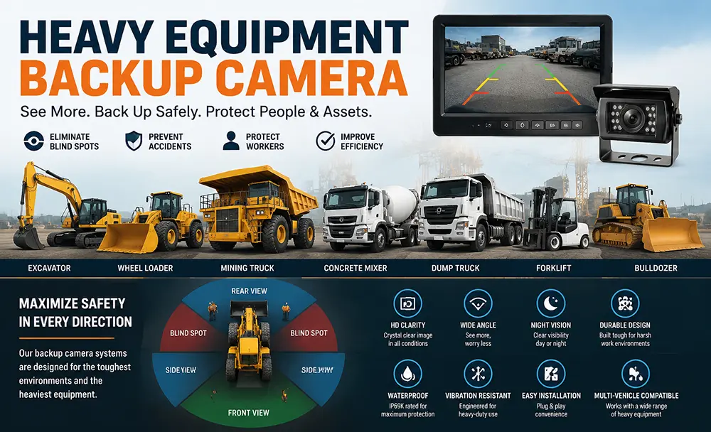 Heavy Equipment Backup Camera