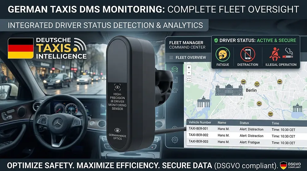 Dash Cam with DMS Monitoring for German Taxis