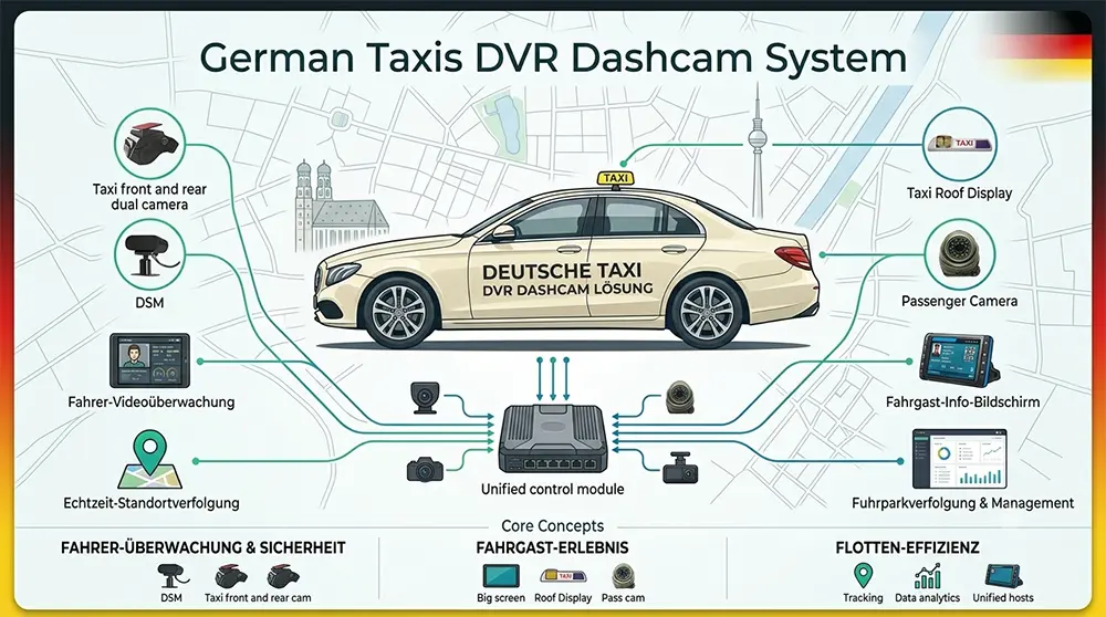 German Taxis DVR Dashcam System