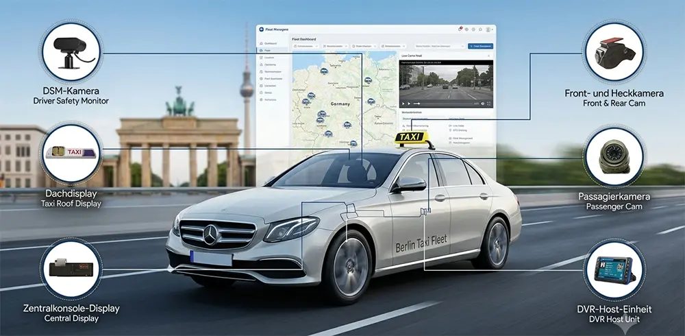 UK Taxis GPS Tracking System & DMS Camera