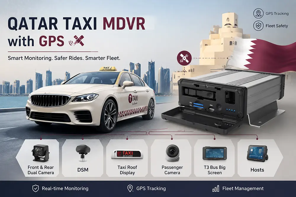Qatar Taxi MDVR with GPS