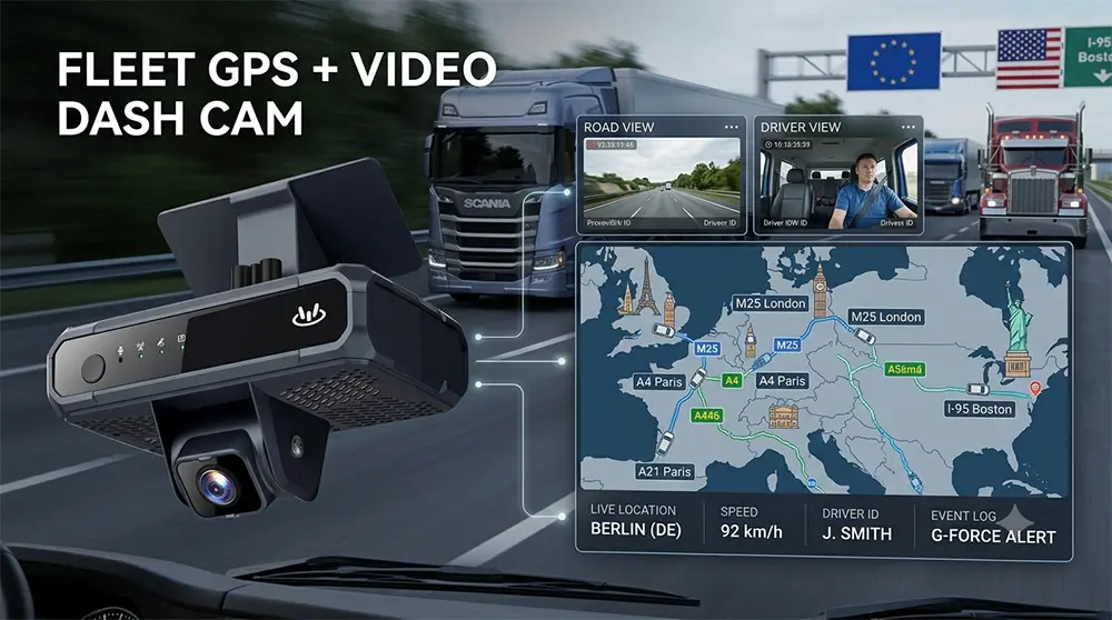 Dashcam for Fleet Tracking Integration