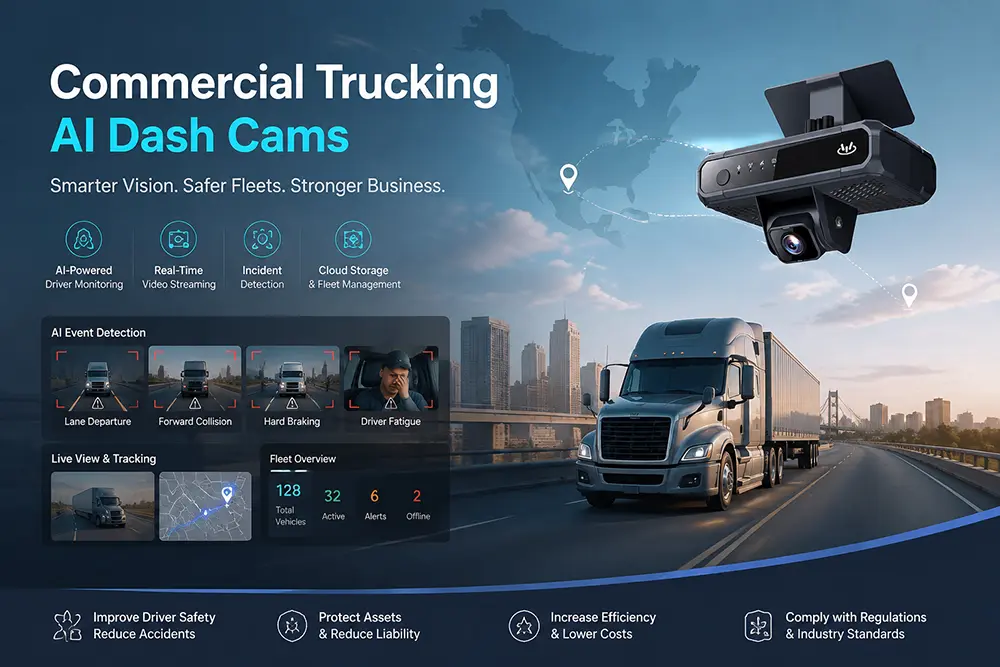 AI Dash Cam for Commercial Trucking