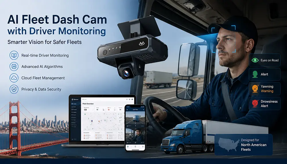 Best AI Fleet Dash Cam with Driver Monitoring