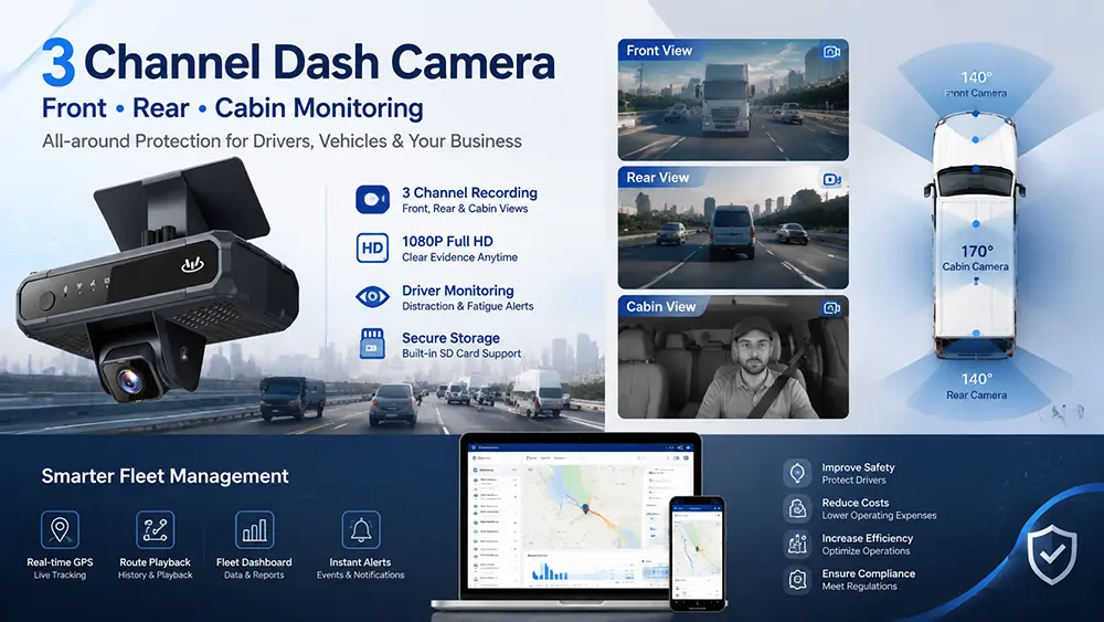 Best 3 Channel Dash Camera
