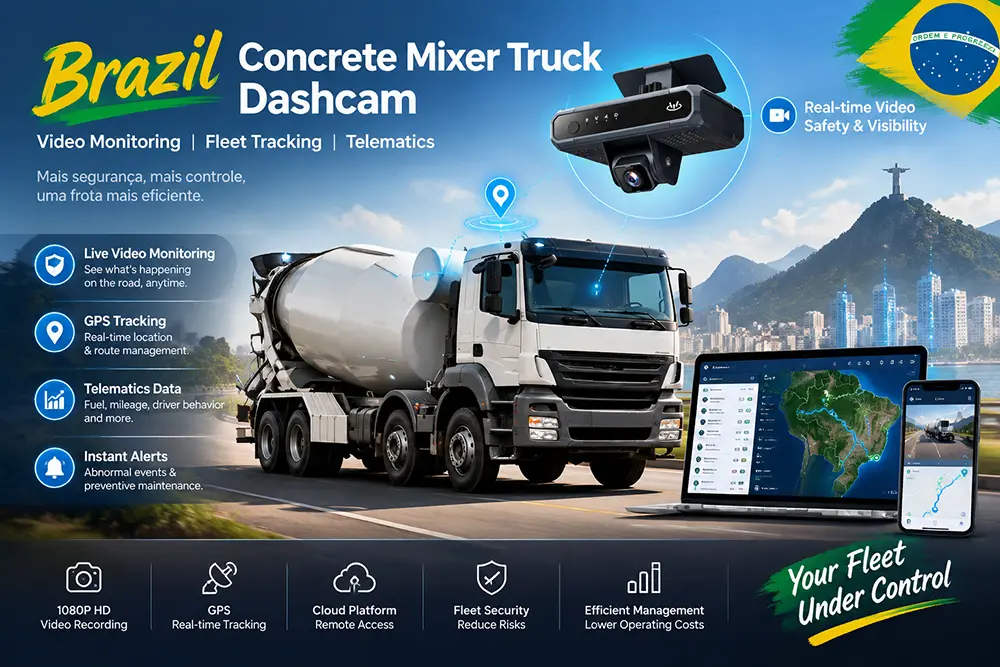 Brazil Concrete Mixer Truck Dashcam MDVR