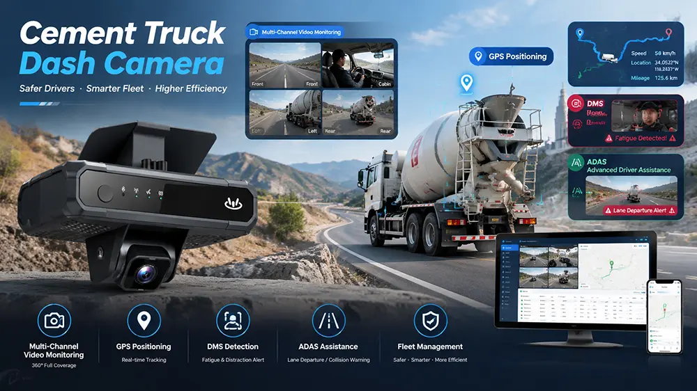 Best Cement Truck Fleet Dash Camera