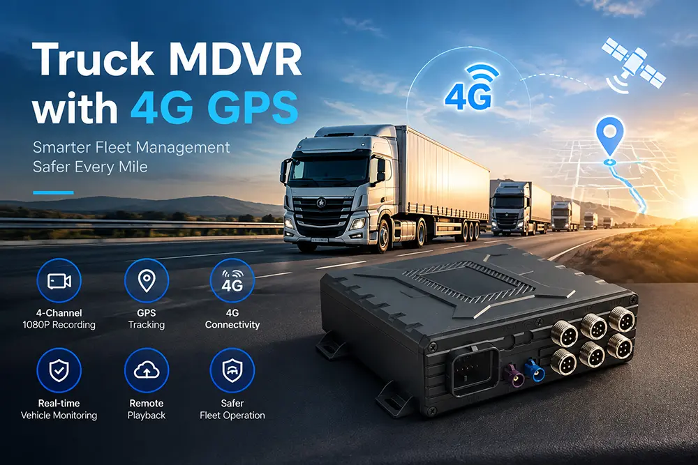 Truck MDVR with 4G GPS AI Dash Cam