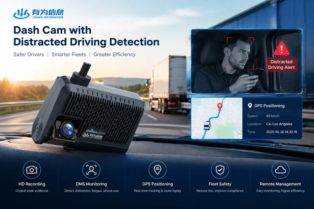 Cámara para Auto con Detección de Distracciones al Conducir
